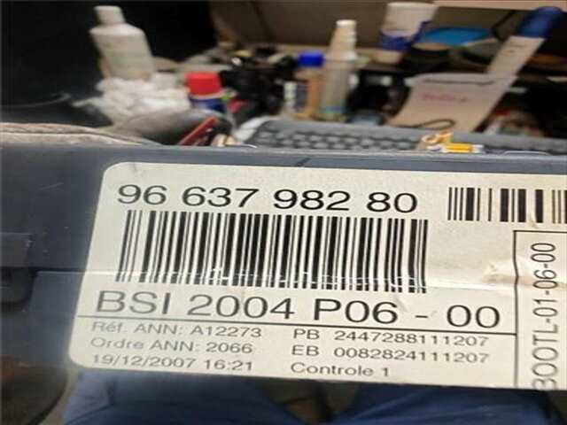 Foto 3ª: Centralita Confort BSI Peugeot 207 1.4 SPORT [1.4 LTR. - 70 KW 16V VTI] [8FS / EP3]