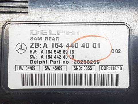 Foto 3ª: Centralita Motor ECU Mercedes Clase ML 300 3.0 V6 CDI 204CV 150KW AUT. 164.121) W164) OM642 (2005)