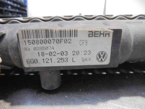 Foto 4ª: Radiador Motor Skoda Fabia 1.9 SDI CAT ASY) 64CV 47KW (2003)