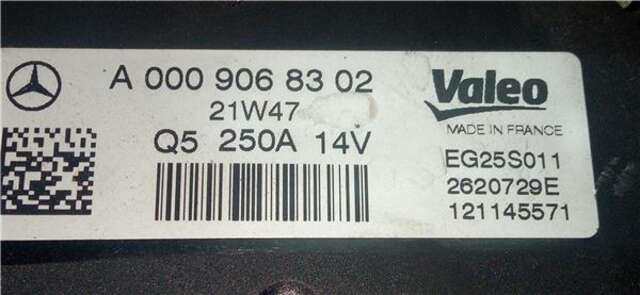 Alternador Mercedes Vito 2.1 114/116 CDI. 119 CDI/BT 4X4 EXTRALANG (447.605) [2.1 LTR. - 120 KW CDI CAT]