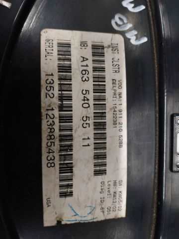 Foto 2ª: Cuadro de Instrumentos Mercedes Clase ML 320 G G-112.942 (2002)