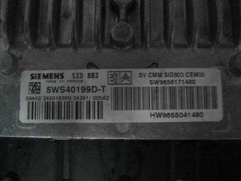 Foto 2ª: Centralita Motor ECU Citroen C5 2.0 HDI RERHRH) 136CV 100KW [RHR (DW10BTED4)] (2005)