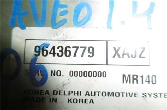 Centralita Motor ECU Chevrolet Aveo 1.4 LS [1.4 LTR. - 74 KW CAT]