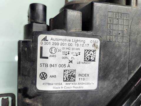 Foto 2ª: Faro Izquierdo Volkswagen Touran ADVANCE BMT 116CV 85KW [DGDA] (2018)