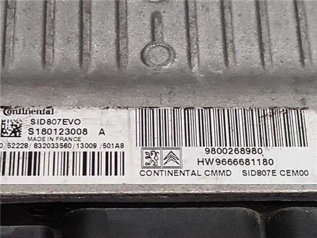 Foto 2ª: Centralita Motor ECU Citroen C4 1.6 HDI [9HR]