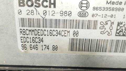 Foto 4ª: Centralita Motor ECU Citroen C4 LX PLUS PICASSO 109CV 80KW [9HZ] (2010)