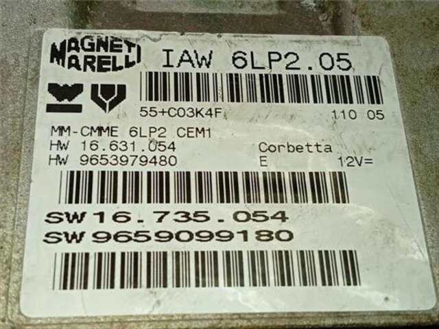 Foto 2ª: Centralita Motor ECU Citroen C4 1.4 COLLECTION [1.4 LTR. - 65 KW 16V]