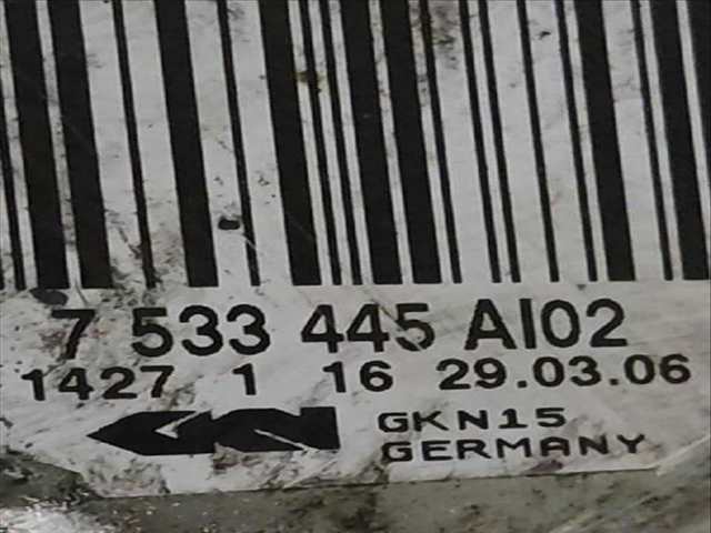 Foto 3ª: Transmision Trasera Izquierda Bmw Serie 1 114 120 D (2006)