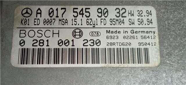 Centralita Motor ECU Mercedes Clase E 180 3.0 300 DIESEL (210.020) [3.0 LTR. - 100 KW DIESEL CAT]