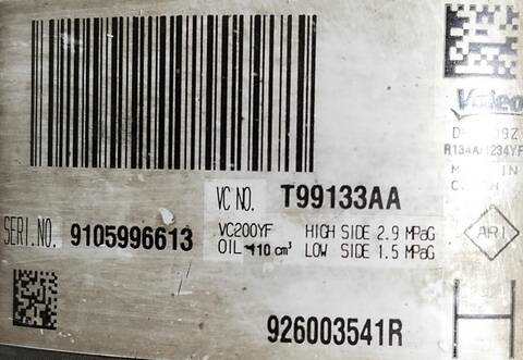 Foto 3ª: Compresor Aire Acondicionado Dacia Logan 0.9 TCE CAT BIVALENT. GASOLINA - GPL 90CV (2013)