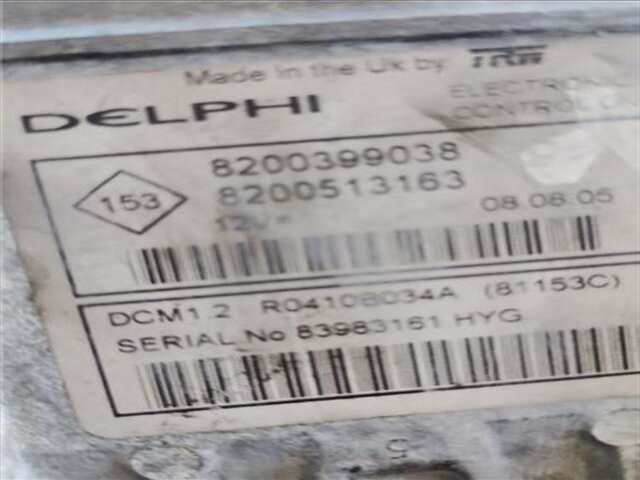 Foto 2ª: Centralita Motor ECU Renault Clio 1.5 PACK DYNAMIQUE [1.5 LTR. - 63 KW DCI DIESEL CAT] [k9k t7]