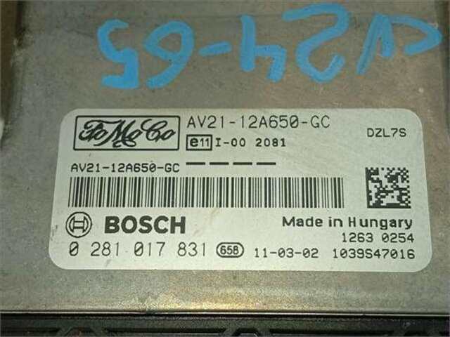Foto 2ª: Centralita Motor ECU Ford Fiesta 1.4 AMBIENTE [1.4 LTR. - 50 KW TDCI CAT] [KVJA]