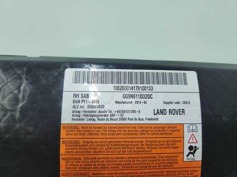 Foto 3ª: Airbag Lateral Trasero Derecho Land Rover Freelander TD4 E 152CV 112KW [224DT] (2010)