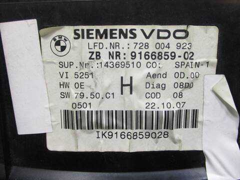 Foto 2ª: Cuadro de Instrumentos Bmw Serie 3 315 306D3 BERLINA (2008)