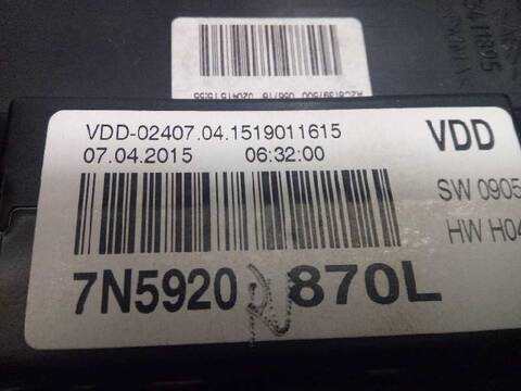 Foto 3ª: Cuadro de Instrumentos Seat Alhambra ERENCE 140CV 103KW [CFFB] (2015)