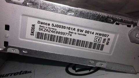 Foto 3ª: Sistema Audio Radio CD Skoda Fabia STYLE 105CV 77KW [BSW] (2010)