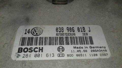 Foto 3ª: Centralita Motor ECU Volkswagen Golf 1.9 TDI BERLINA 110CV 81KW [AHF] (1998)