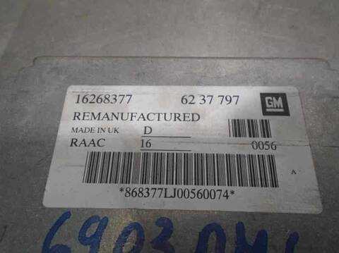 Foto 2ª: Centralita Motor ECU Opel Astra CLUB BERLINA 75CV 55KW [X16SZR] (1999)