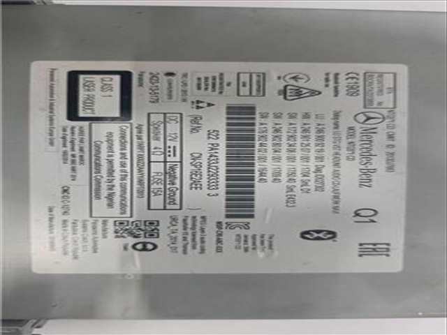Foto 2ª: Sistema Audio Radio CD Mercedes Clase G 230 GLA 200 CDI - D CDI CAT 136CV 100KW [651930] (2019)