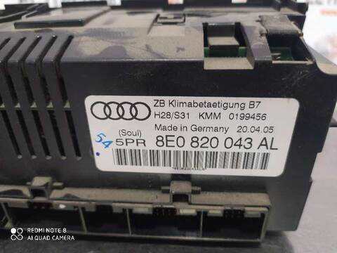 Foto 3ª: Mando Calefacción A. A. Audi A4 2.5 TDI BERLINA 163CV 120KW [BDG] (2005)