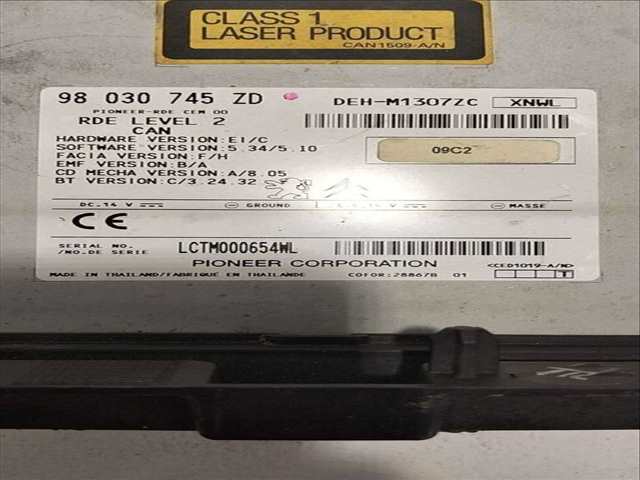 Foto 3ª: Sistema Audio Radio CD Peugeot 208 ACCESS 1 VTI 68CV [8HR] (2012)