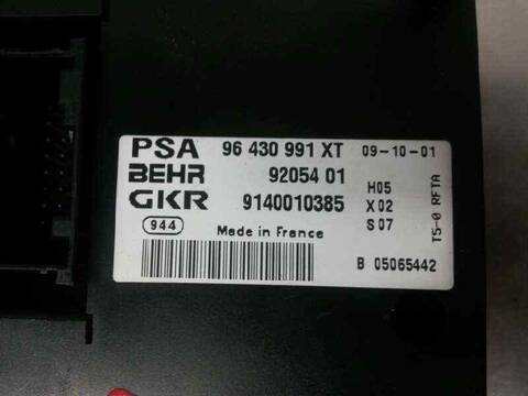 Foto 4ª: Mando Climatizador Peugeot 307 XN 109CV 80KW [NFUTU5JP4] (2011)