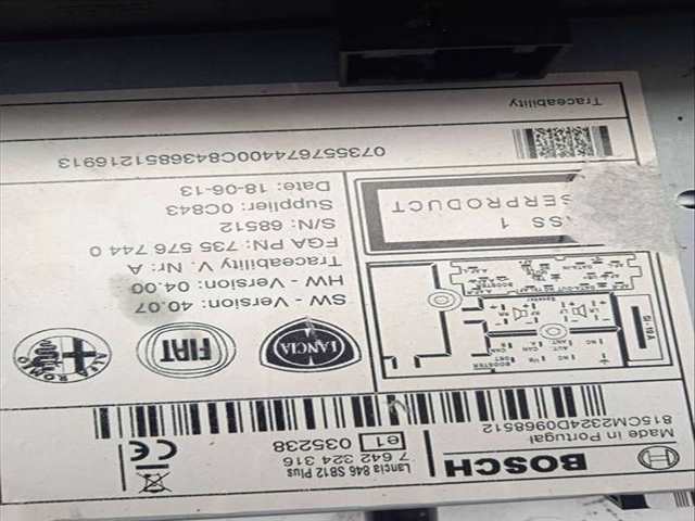 Foto 3ª: Sistema Audio Radio CD Lancia Y 0.9 TWIN AIR 86CV 63KW [312A2000] (2013)