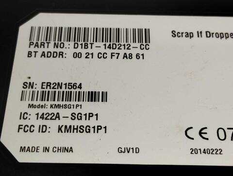 Foto 3ª: Centralita Motor ECU Ford Focus EDITION 125CV 92KW [M1DA] (2014)