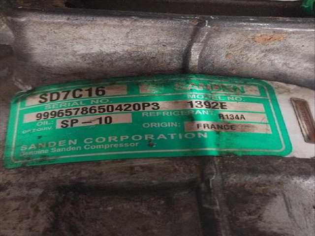Compresor Aire Acondicionado Peugeot 407 2.0 HDI 135 6DRHRH 6DRHRE 6DRHRG 6DRHRJ)