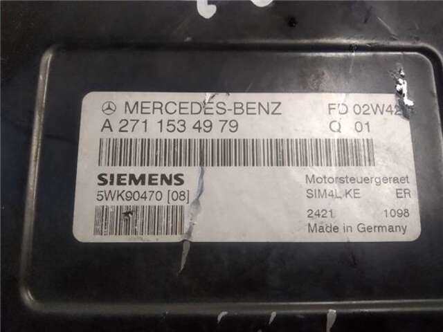 Foto 3ª: Centralita Motor ECU Mercedes Clase C 160 1.8 C 180 COMPRESSOR (203.746) [1.8 LTR. - 105 KW CAT]
