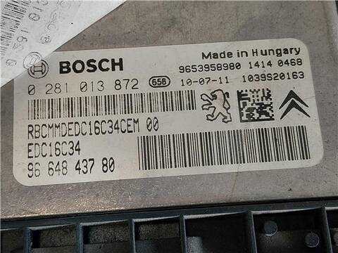 Foto 3ª: Centralita Motor ECU Citroen Berlingo 1.6 HDI 90 90CV 66KW [9HX (DV6ATED4)] (2011)