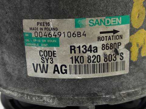 Foto 3ª: Compresor Aire Acondicionado Volkswagen Passat BKP (2008)