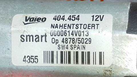 Foto 4ª: Motor Limpia Trasero Smart Coupe CDI BASICO COUPE 41CV 30KW [D61] (2006)