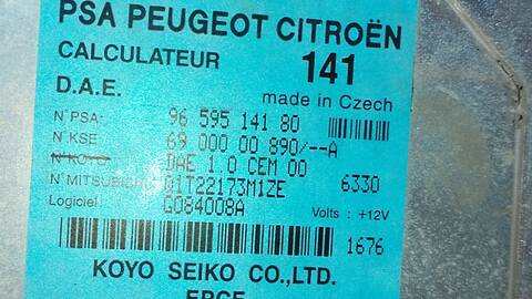Foto 4ª: Centralita Motor ECU Citroen C3 1.4 HDI EXCLUSIVE 68CV 50KW [8HZ] (2001)