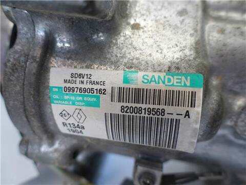 Foto 3ª: Compresor Aire Acondicionado Renault Clio 1.2 16V 75CV 55KW [G-D4F D7] (2011)