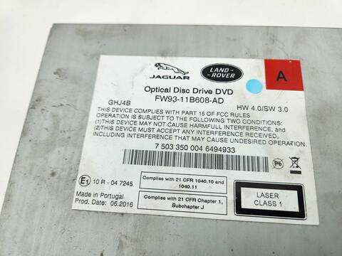 Foto 4ª: Sistema Audio Radio CD Jaguar F Pace PRESTIGE 179CV 132KW [204DTD] (2016)