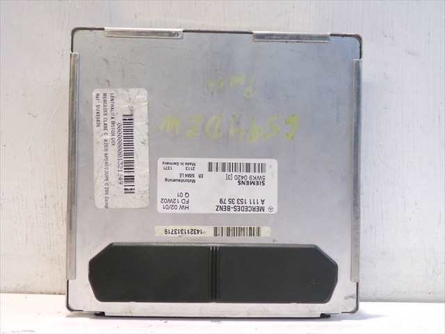 Foto 2ª: Centralita Motor ECU Mercedes Clase C 200 2.0 G W203,2001-2008 SPORT COUPE [M111E20] (2001)