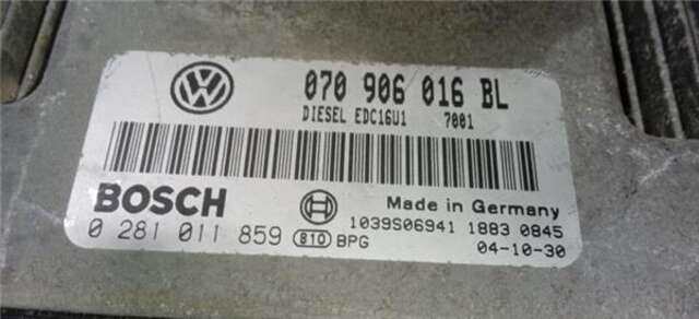 Centralita Motor ECU Volkswagen Touareg 2.5 TDI R5 [2.5 LTR. - 128 KW TDI]