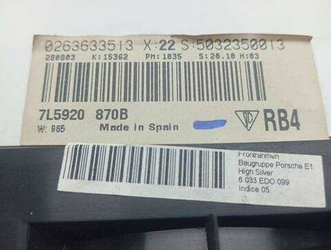 Foto 3ª: Cuadro de Instrumentos Porsche Cayenne S 340CV 250KW [M4800] (2004)