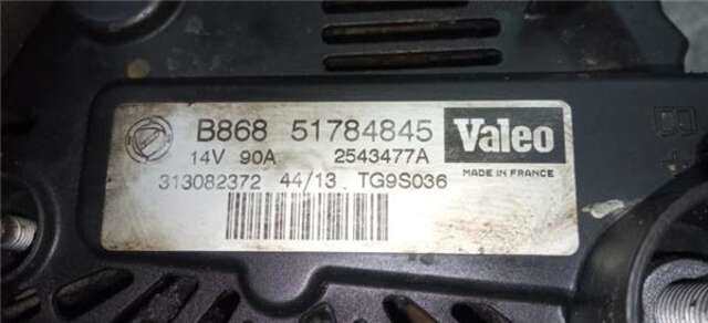Alternador Citroen Nemo 1.3 ATTRACTION [1.3 LTR. - 55 KW HDI FAP] (2008 _)