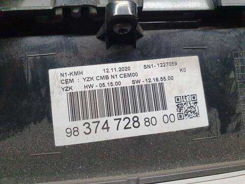 Foto 3ª: Cuadro de Instrumentos Citroen Jumpy CONTROL M 102CV 75KW FURGON [YH01] (2021)