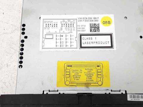 Foto 2ª: Sistema Audio Radio CD Volkswagen Beetle 1.6 TDI DPF 105CV 77KW (2012)