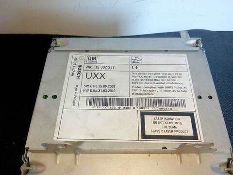 Foto 2ª: Sistema Audio Radio CD Opel Insignia COSMO 2 CDTI 131CV [A20DTH] (2008)