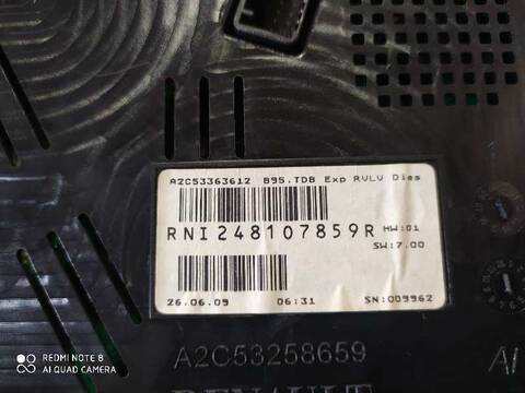 Foto 3ª: Cuadro de Instrumentos Renault Megane 1.5 DCI DIESEL CAT BERLINA 86CV 63KW III BERLINA 5 P [K9K830] (2009)