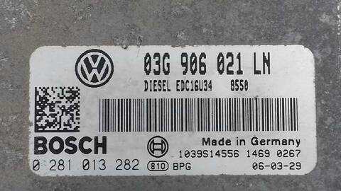Foto 3ª: Centralita Motor ECU Seat Altea 1.9 TDI 105CV 77KW [BXE] (2006)