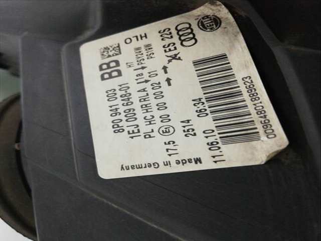 Foto 2ª: Faro Izquierdo Audi A3 CAYC (2010)