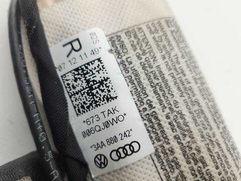 Foto 3ª: Airbag Lateral Trasero Derecho Volkswagen Passat HIGHLINE BLUEMOTION 140CV 103KW [CFFB] (2012)
