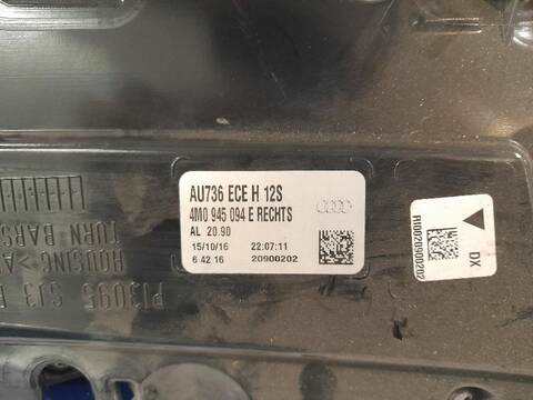 Foto 3ª: Piloto Trasero Derecho Audi Q7 3.0 V6 24V TDI 218CV (2015)