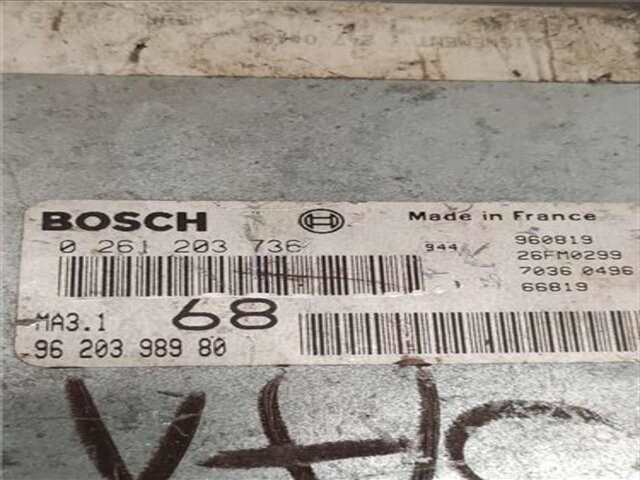 Foto 2ª: Centralita Motor ECU Citroen Saxo 1.1 X [1.1 LTR. - 44 KW] [HFX (TU1JP)]
