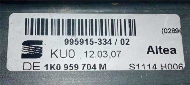 Elevalunas Eléctrico Delantero Derecho Seat Altea 2.0 TDI